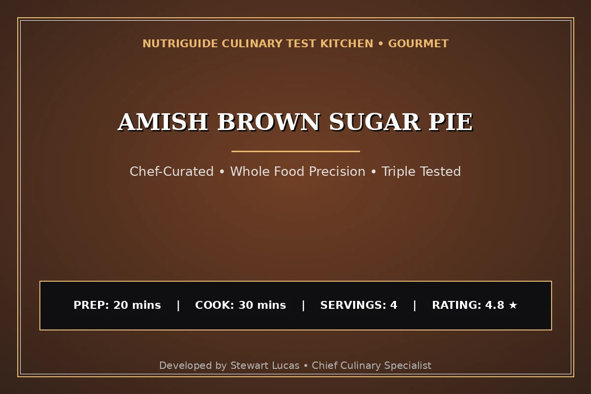 Amish Brown Sugar Pie