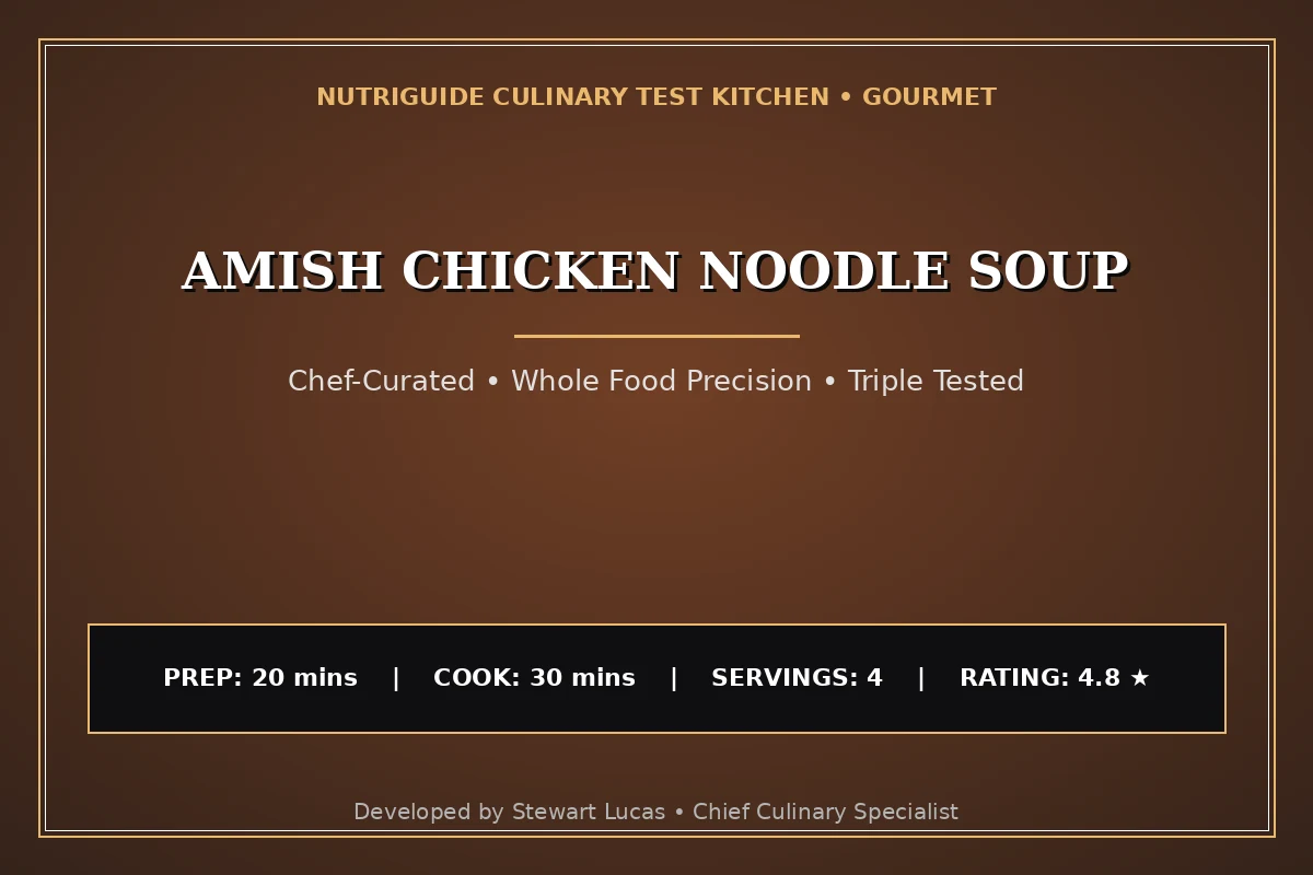 Amish Chicken Noodle Soup