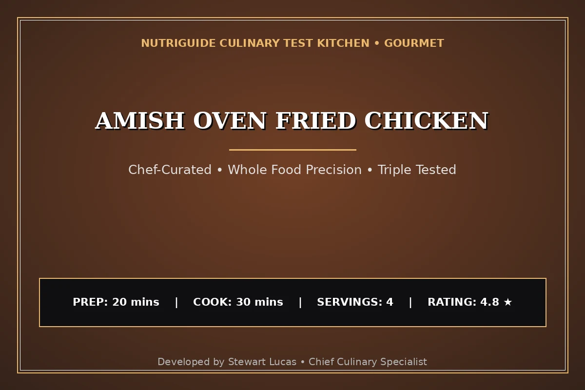 Amish Oven Fried Chicken