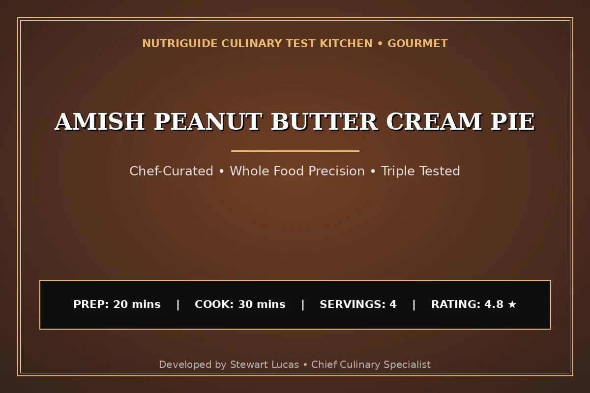 Amish Peanut Butter Cream Pie