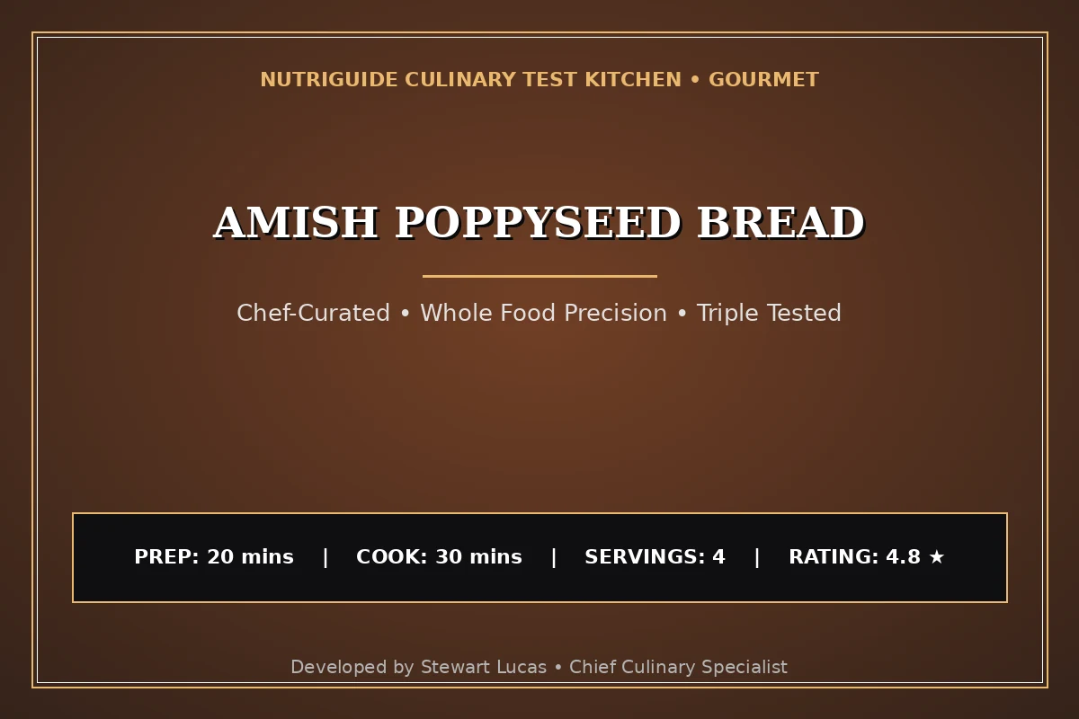 Amish Poppyseed Bread