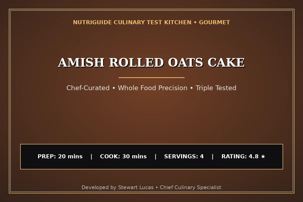 Amish Rolled Oats Cake