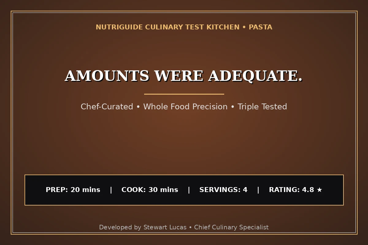 Amounts Were Adequate.