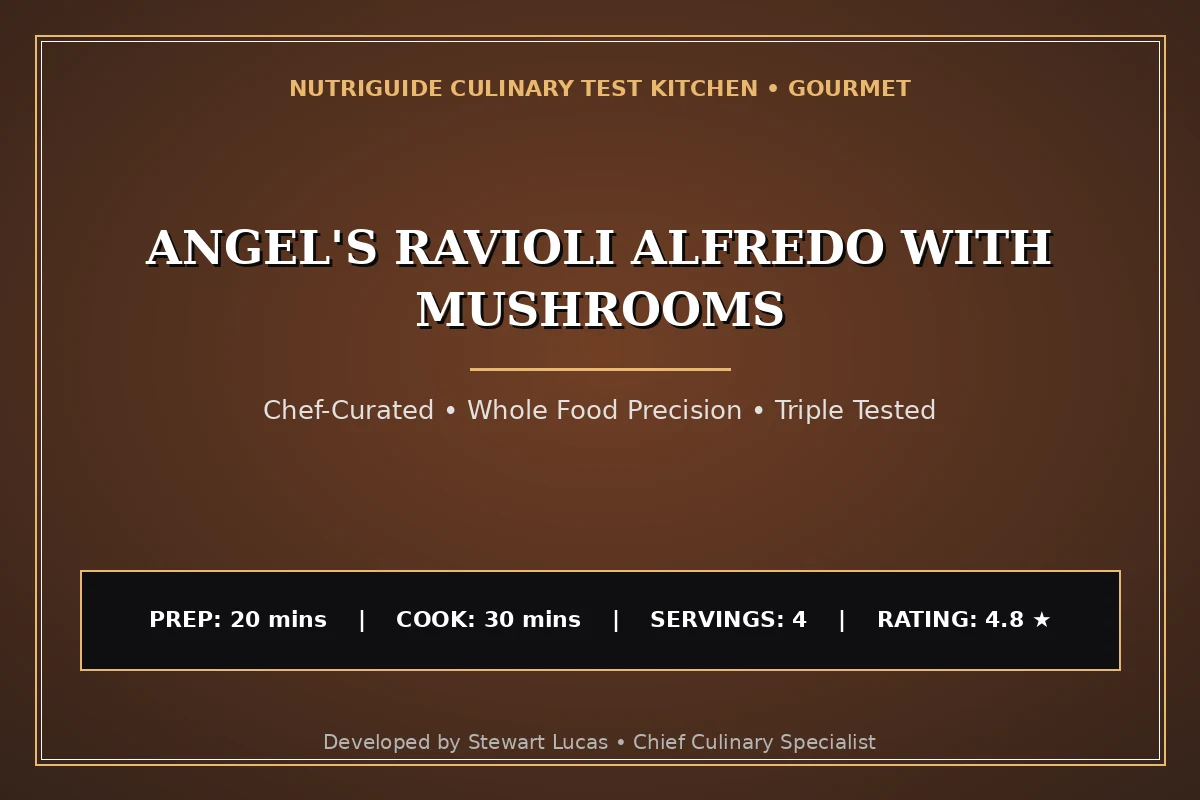 Angel'S Ravioli Alfredo With Mushrooms