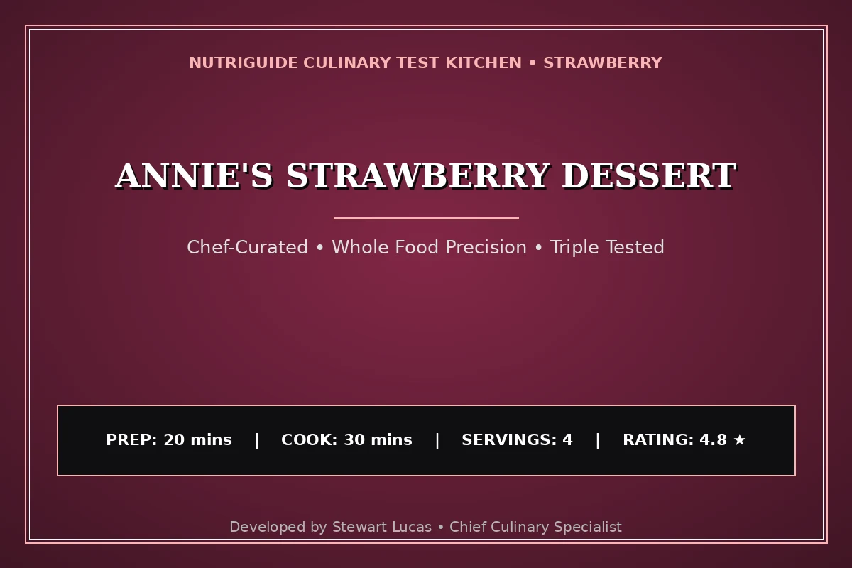 Annie'S Strawberry Dessert