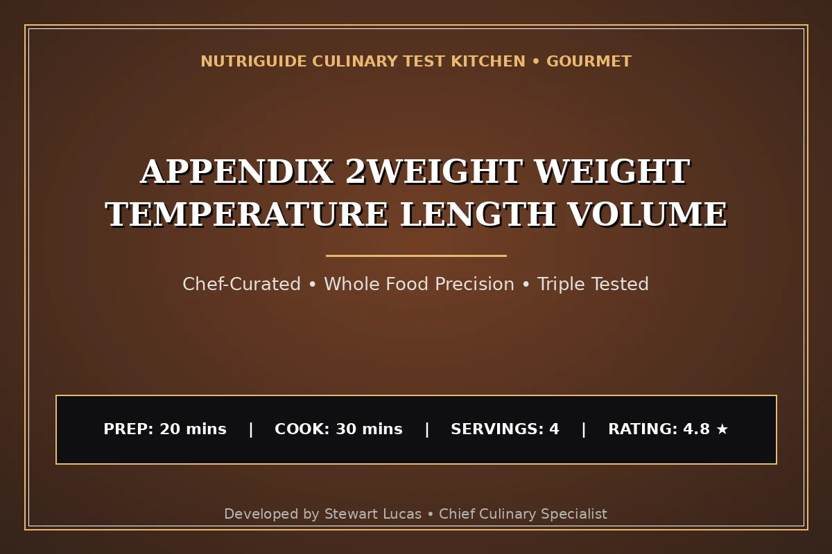 Appendix 2Weight Weight Temperature Length Volume
