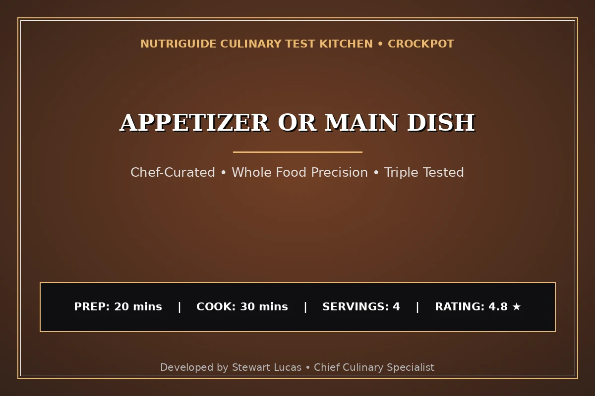 Appetizer Or Main Dish