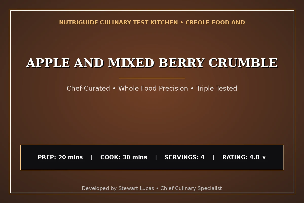 Apple And Mixed Berry Crumble