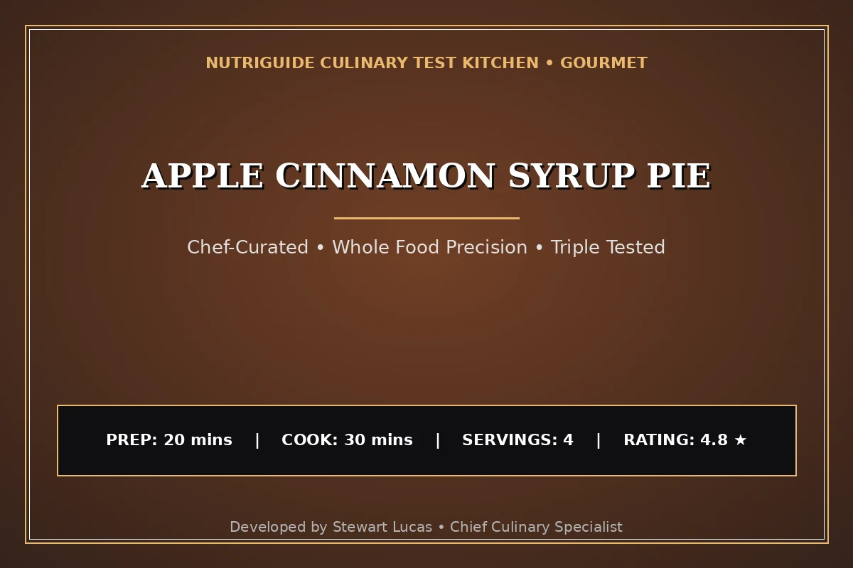 Apple Cinnamon Syrup Pie