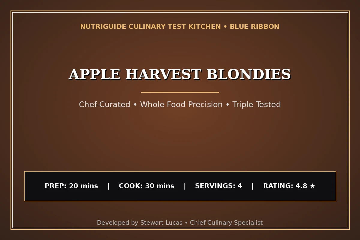 Apple Harvest Blondies
