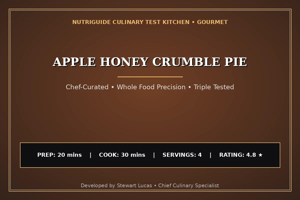 Apple Honey Crumble Pie