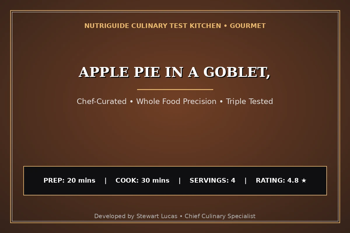 Apple Pie In A Goblet,