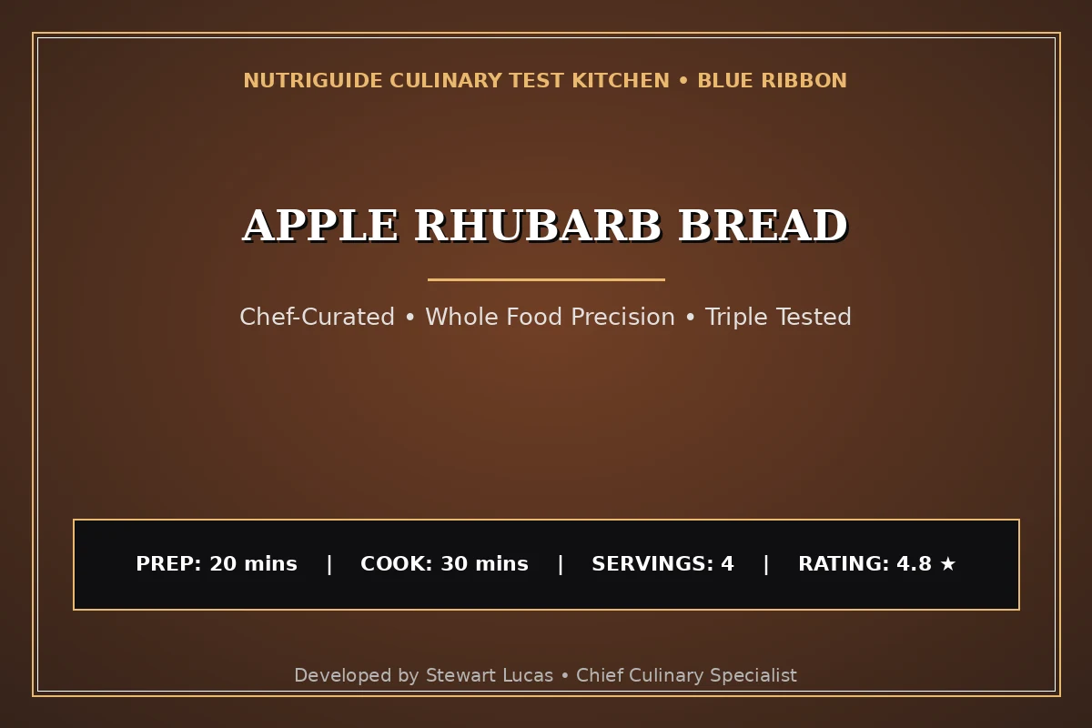 Apple Rhubarb Bread