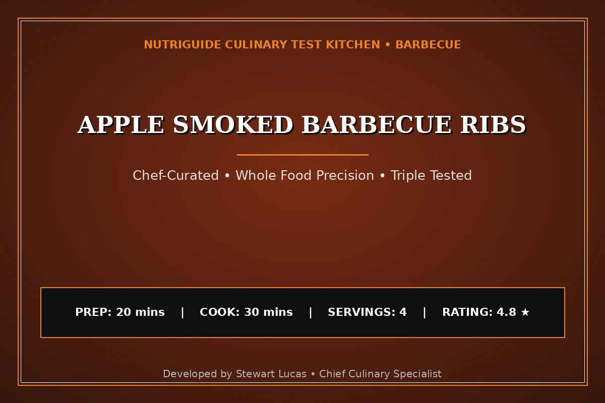 Apple Smoked Barbecue Ribs