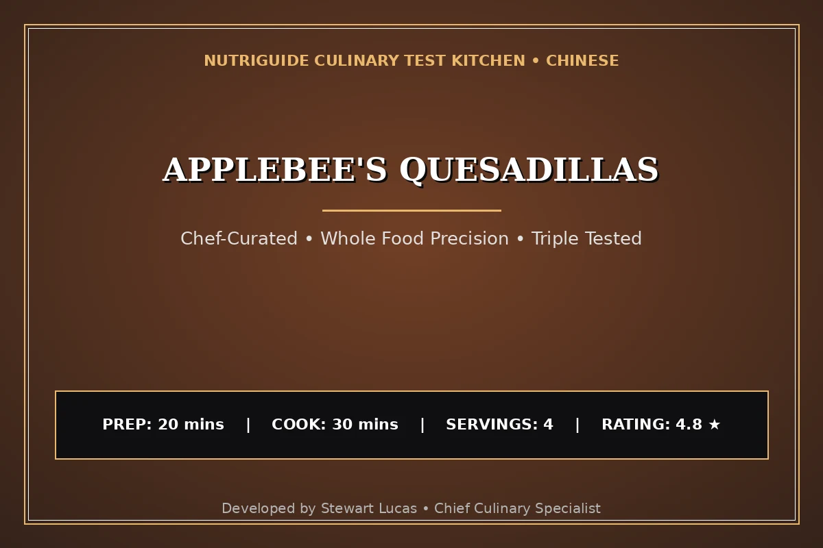 Applebee'S Quesadillas