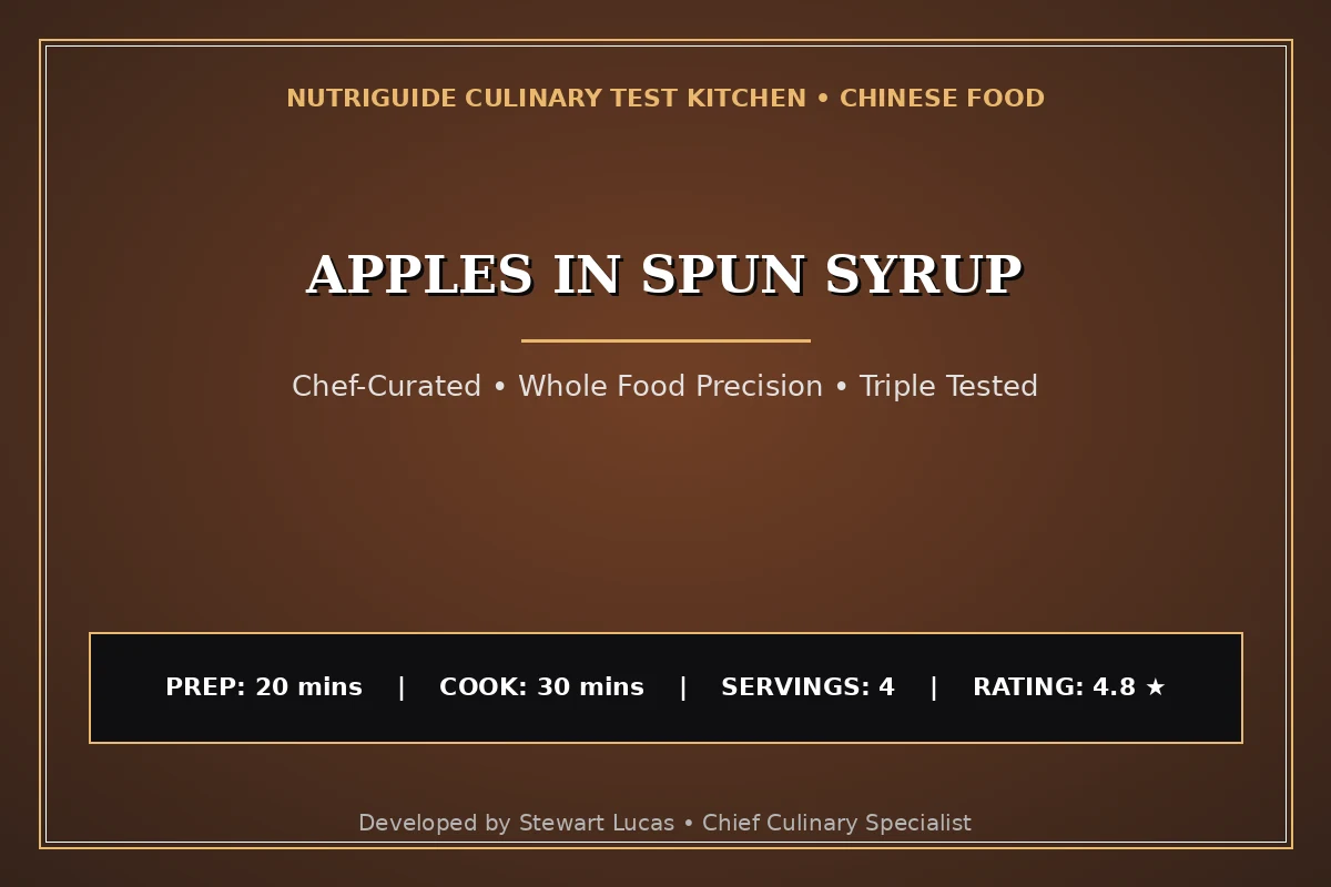 Apples In Spun Syrup