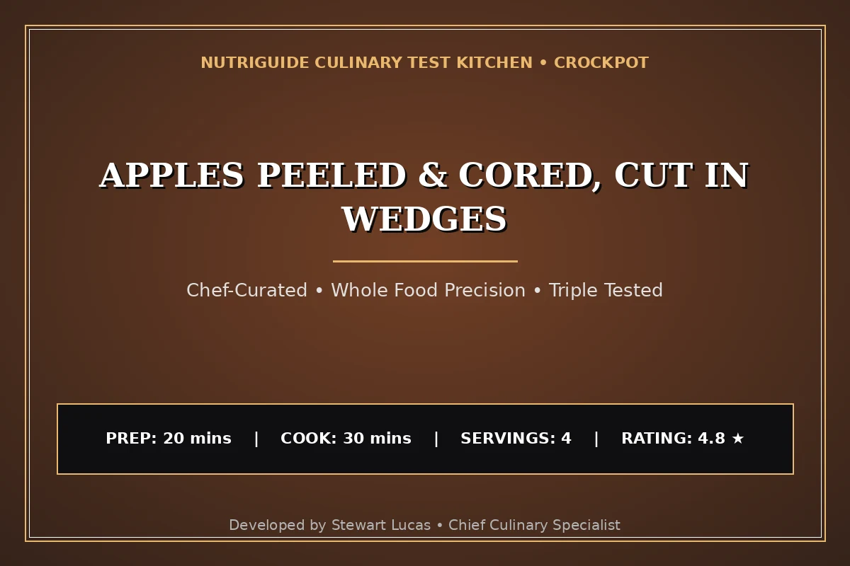 Apples Peeled & Cored, Cut In Wedges
