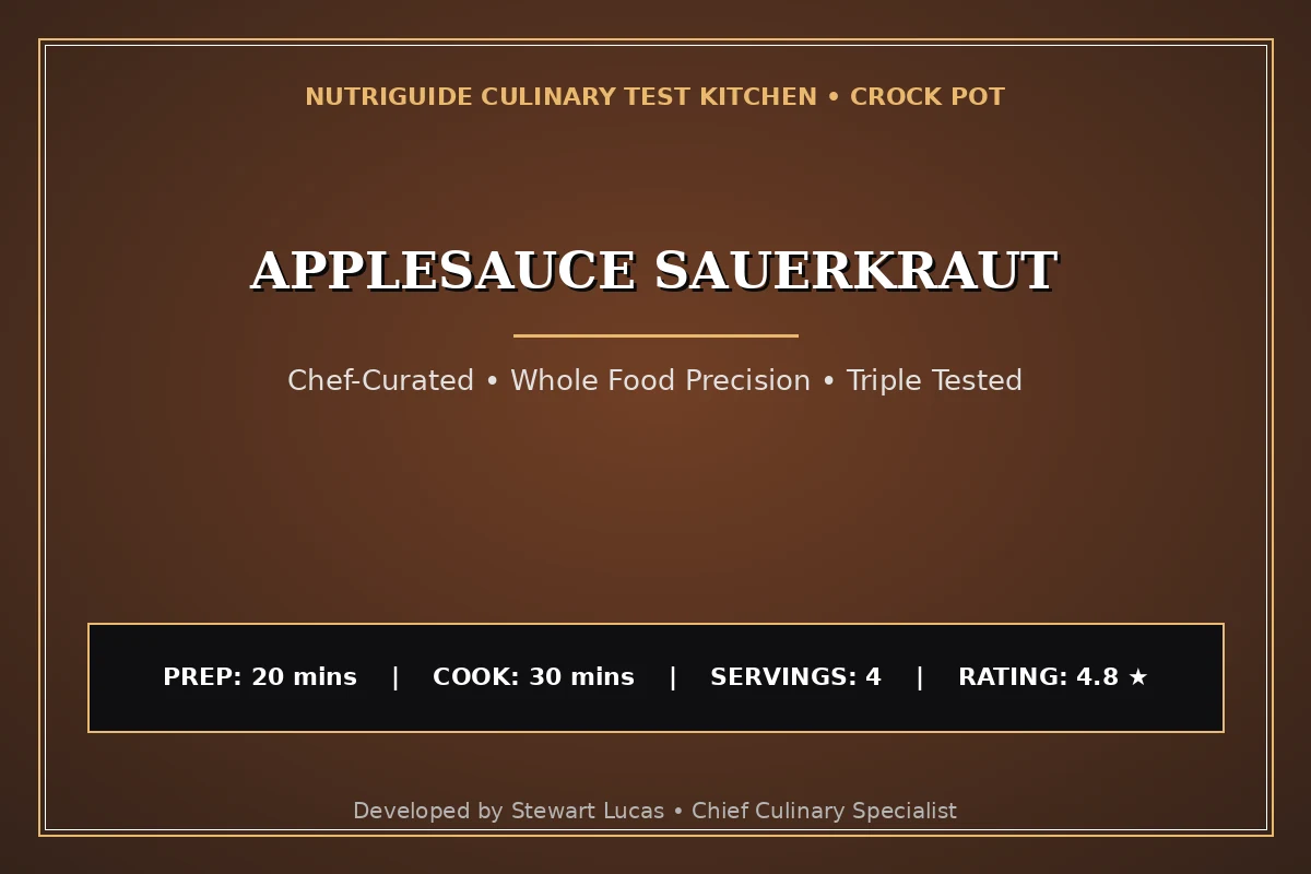 Applesauce Sauerkraut