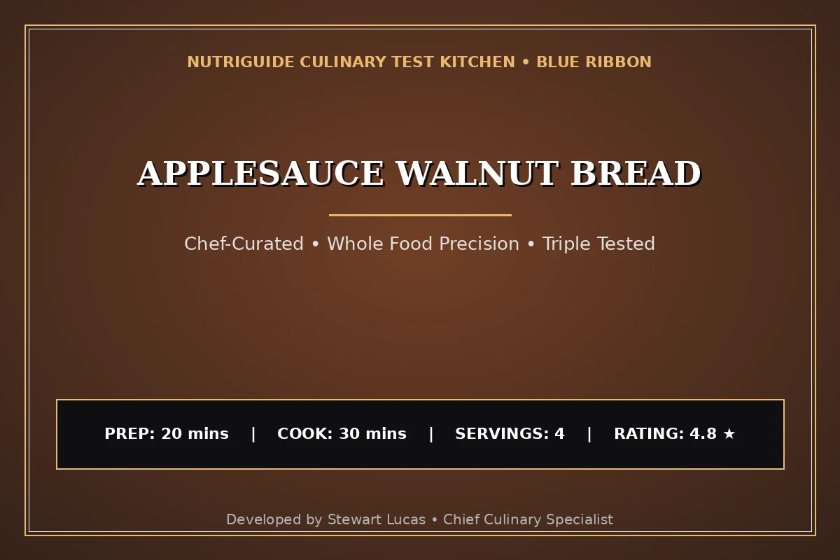 Applesauce Walnut Bread
