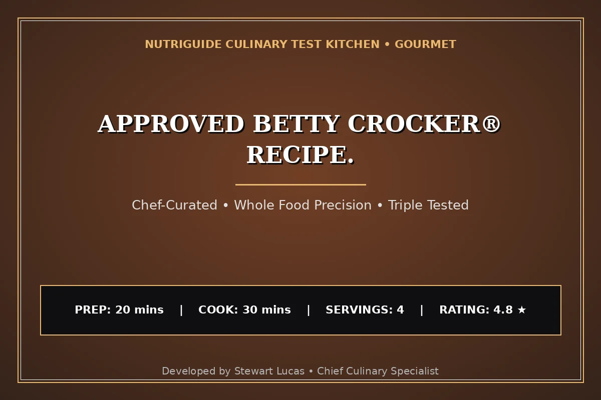 Approved Betty Crocker® Recipe.