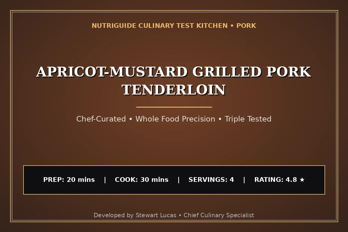Apricot-Mustard Grilled Pork Tenderloin