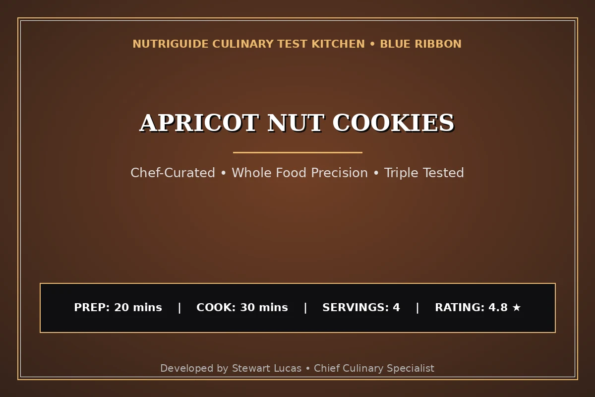 Apricot Nut Cookies
