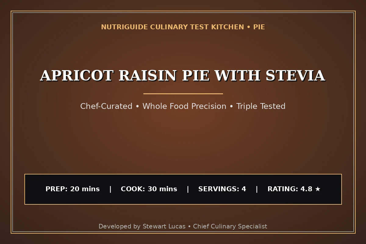Apricot Raisin Pie With Stevia