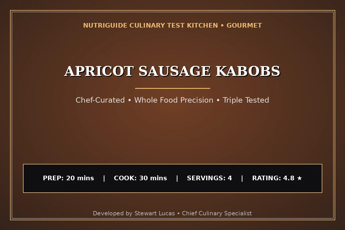 Apricot Sausage Kabobs