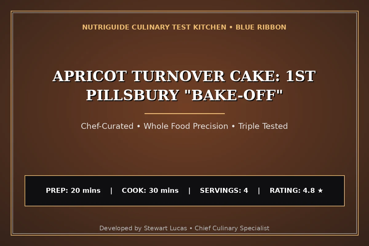 Apricot Turnover Cake: 1St Pillsbury "Bake-Off"