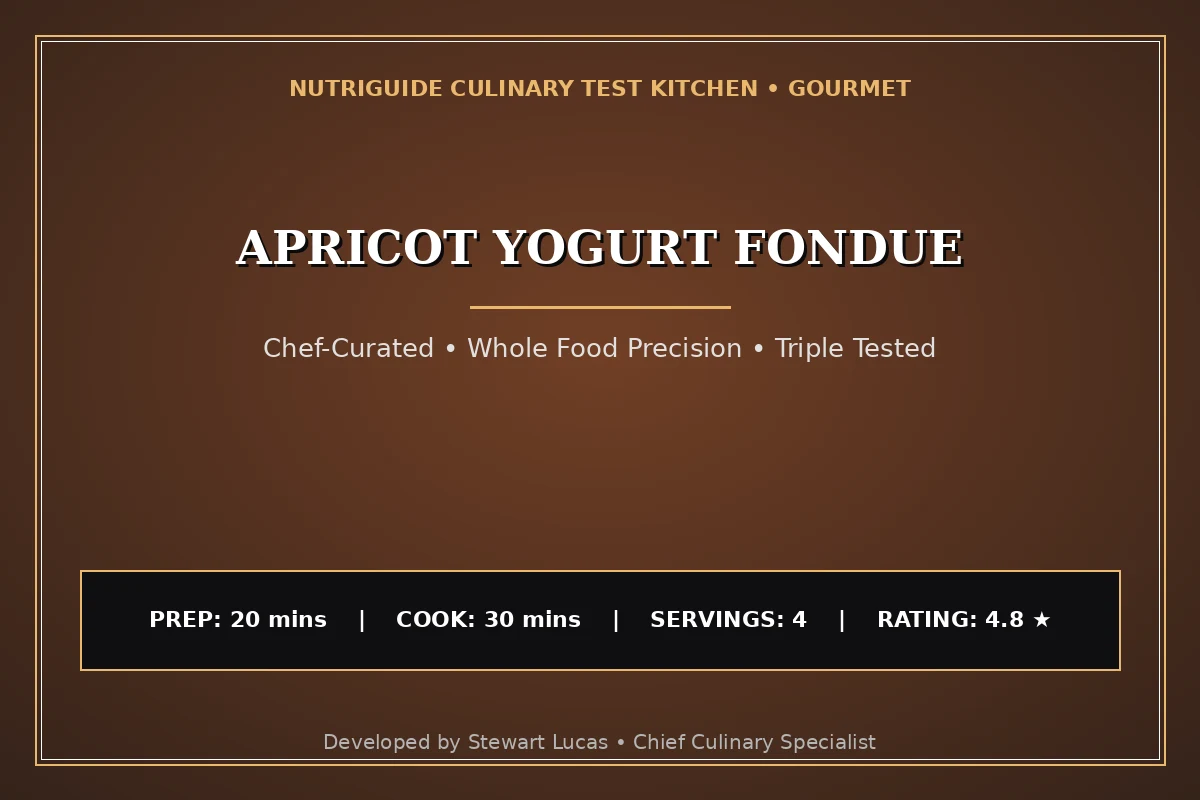Apricot Yogurt Fondue