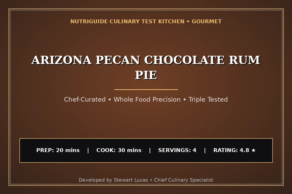 Arizona Pecan Chocolate Rum Pie
