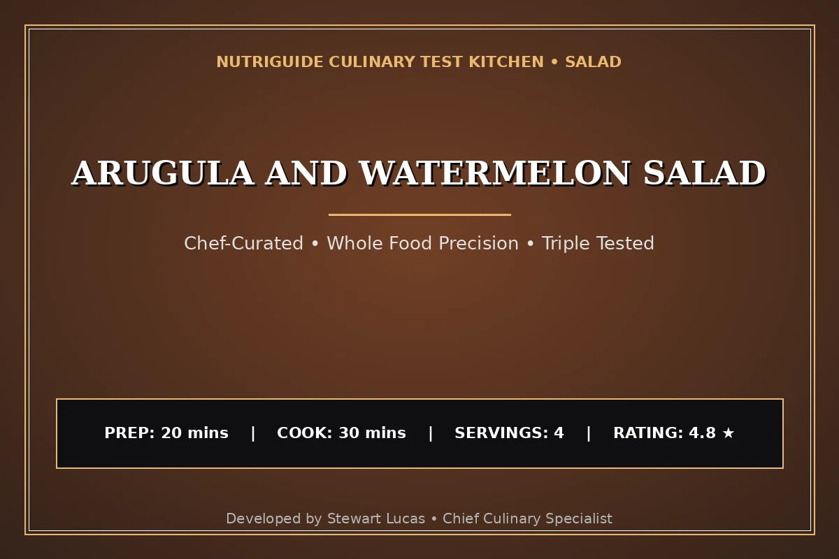 Arugula And Watermelon Salad