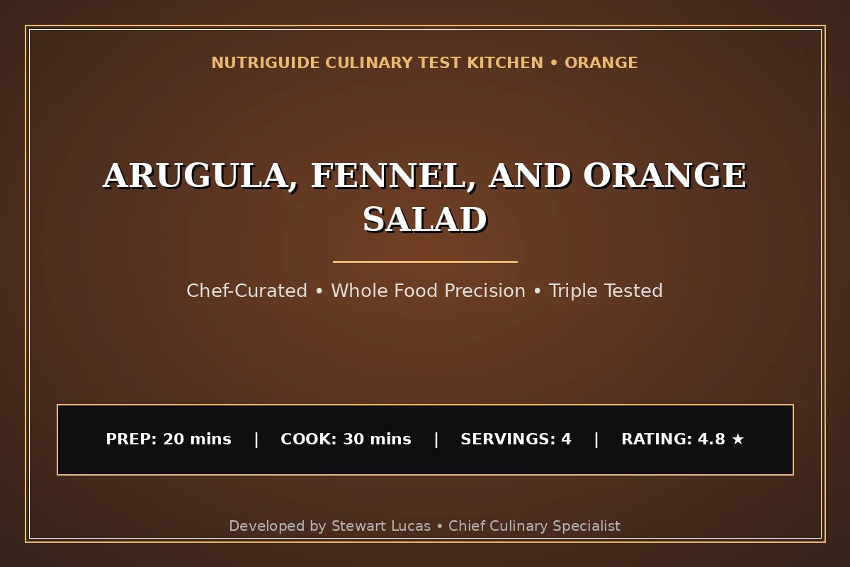 Arugula, Fennel, And Orange Salad
