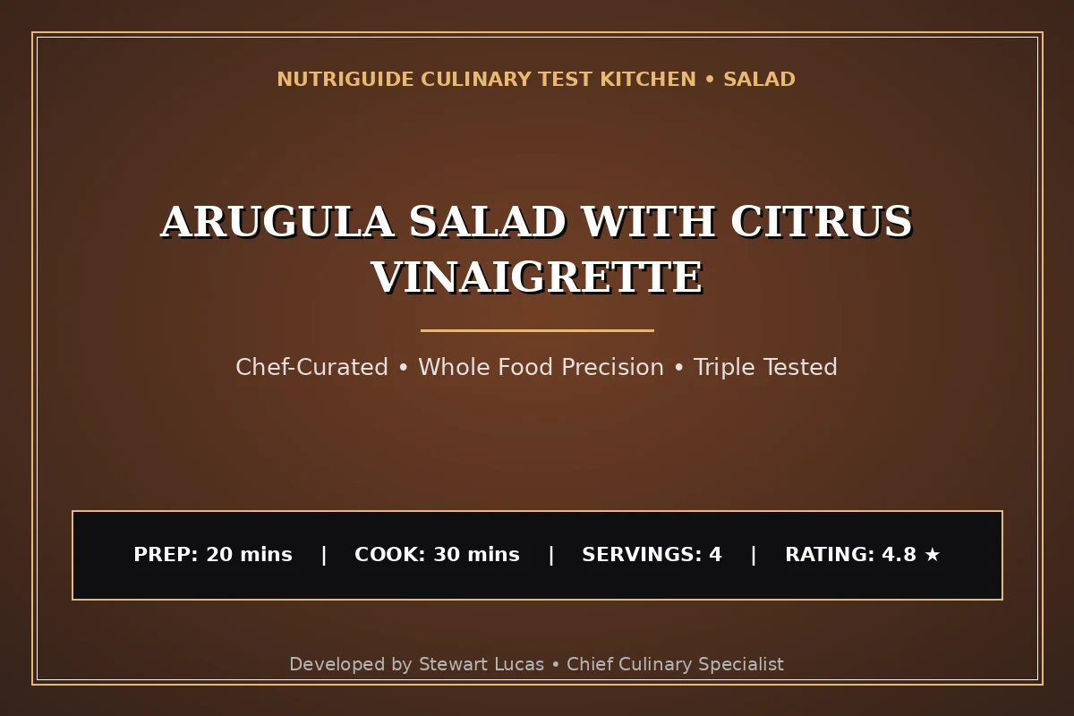 Arugula Salad With Citrus Vinaigrette