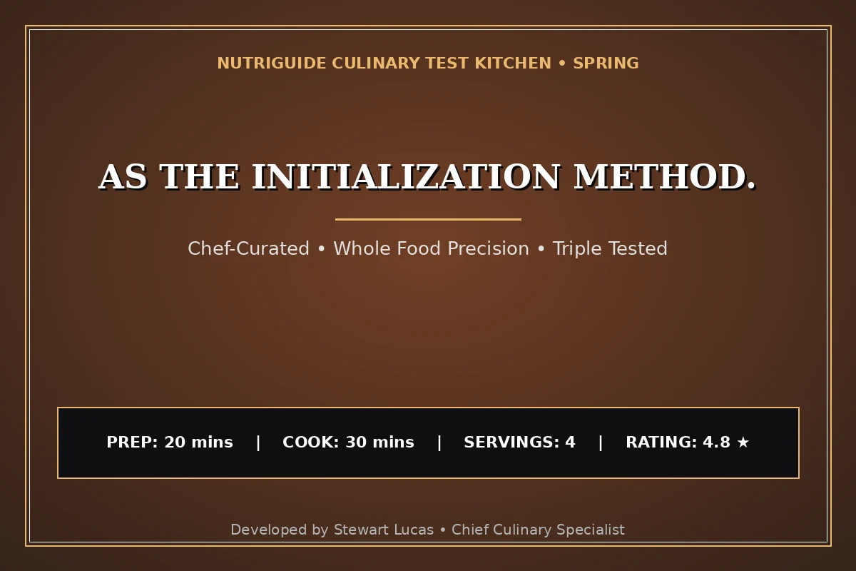 As The Initialization Method.