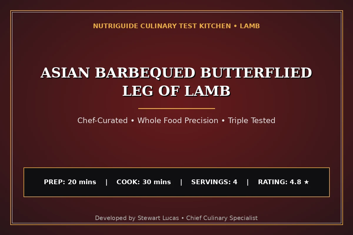 Asian Barbequed Butterflied Leg Of Lamb