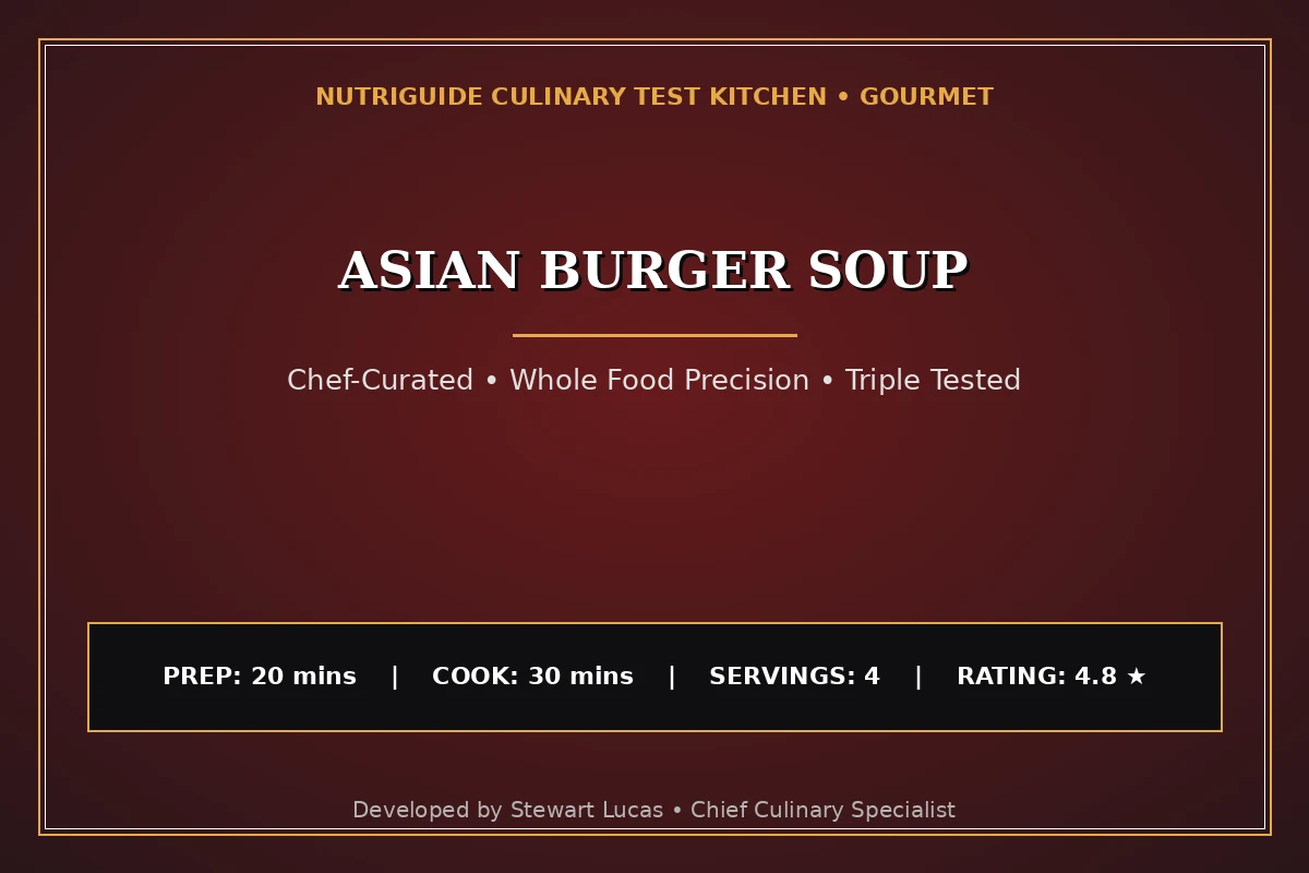 Asian Burger Soup