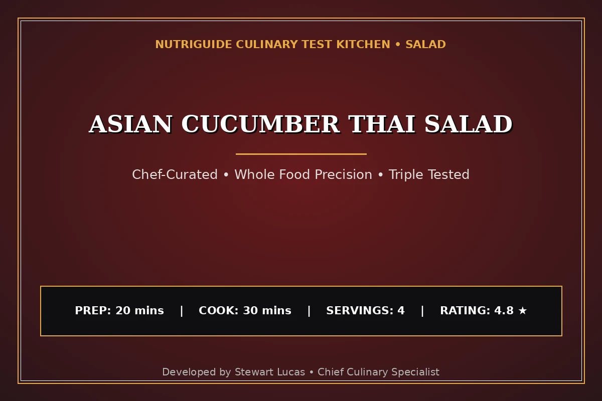Asian Cucumber Thai Salad