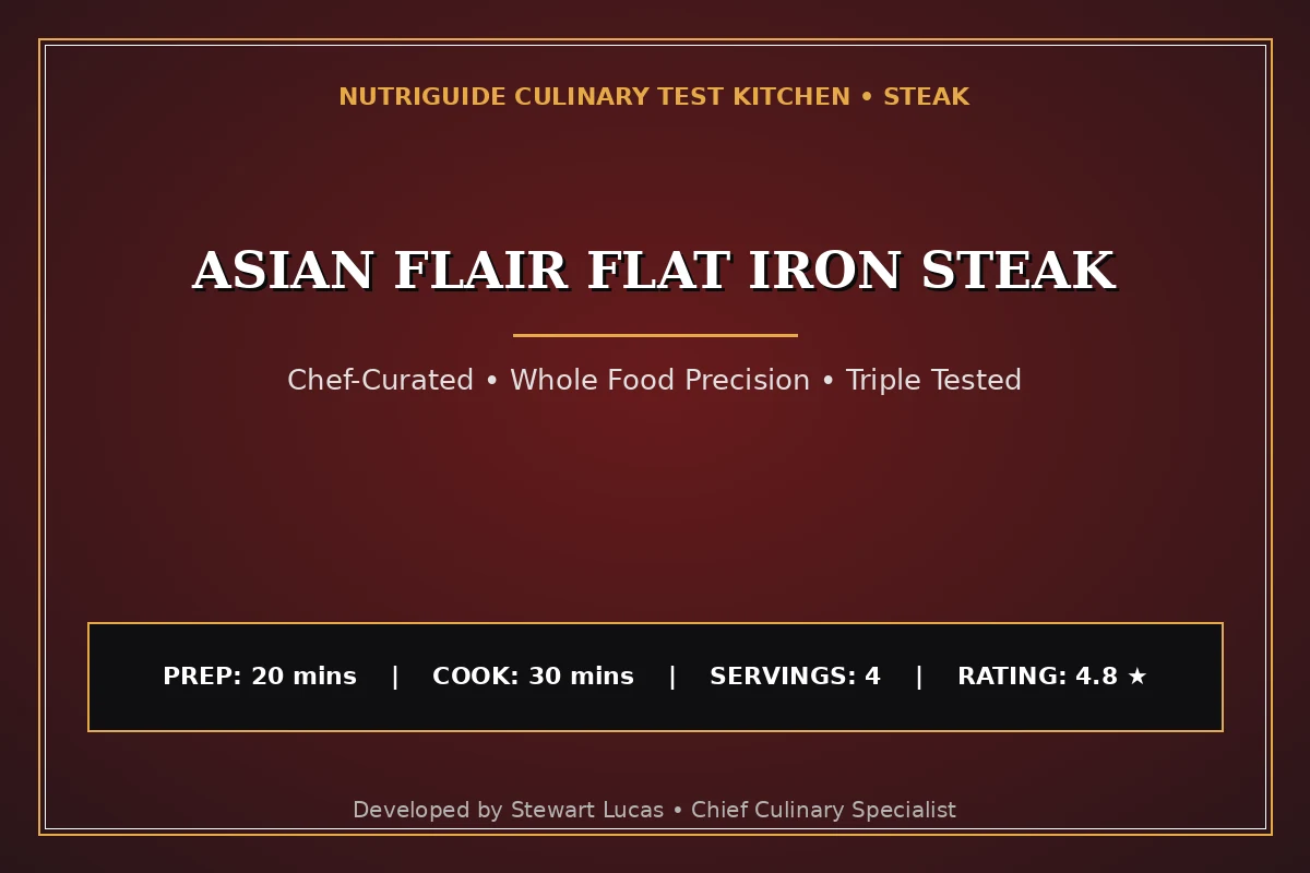 Asian Flair Flat Iron Steak