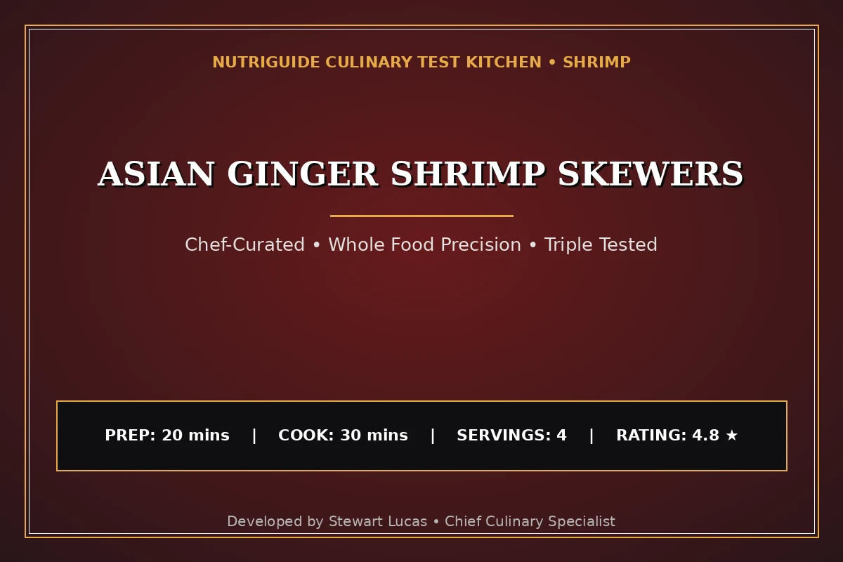 Asian Ginger Shrimp Skewers