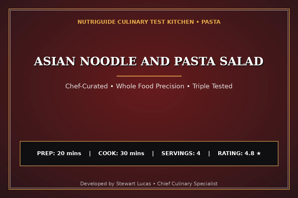 Asian Noodle And Pasta Salad