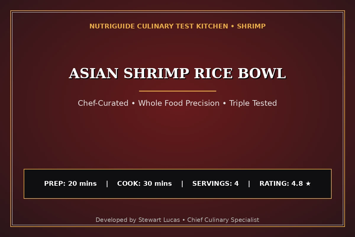 Asian Shrimp Rice Bowl