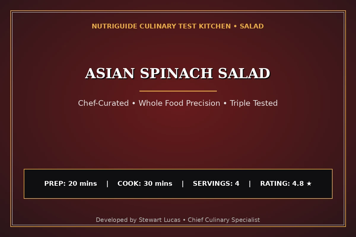 Asian Spinach Salad