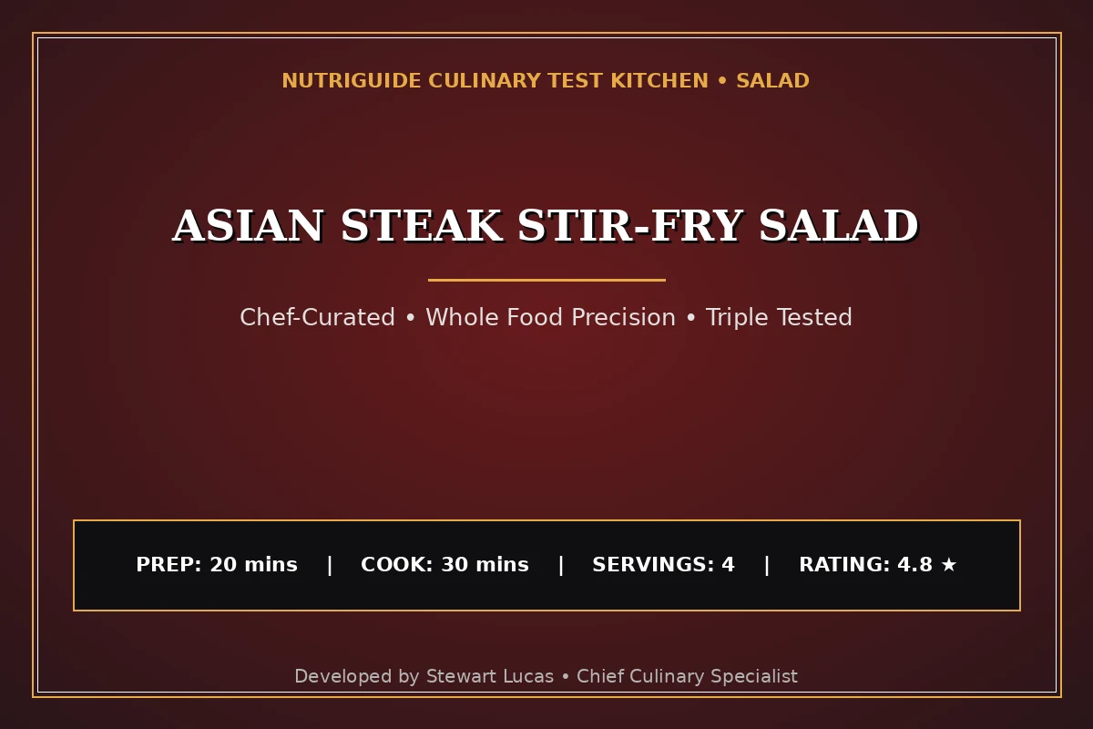 Asian Steak Stir-Fry Salad