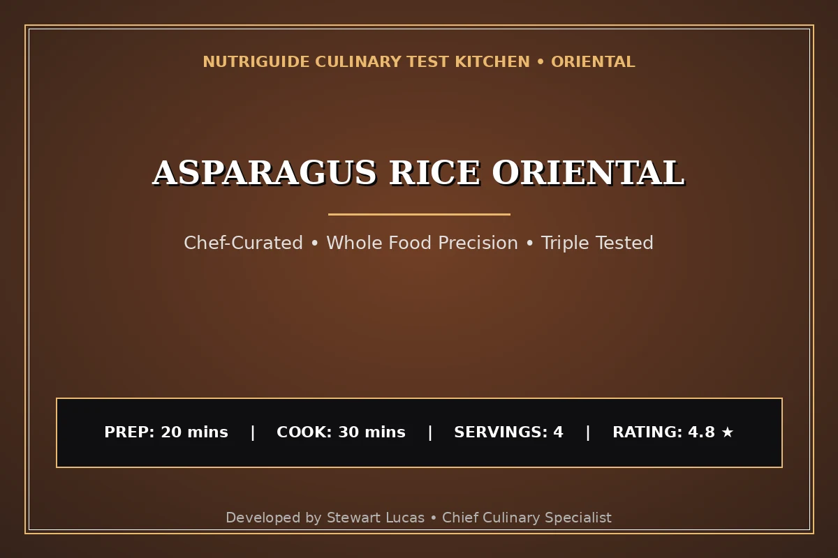 Asparagus Rice Oriental