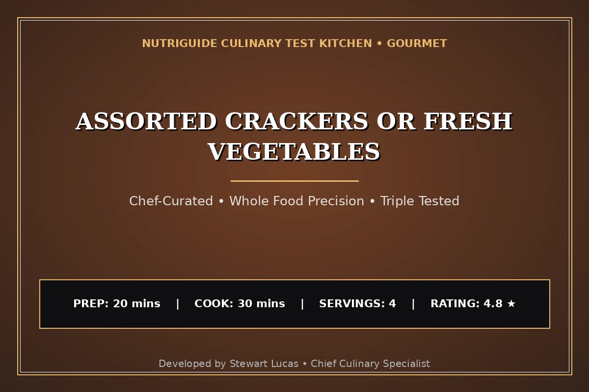 Assorted Crackers Or Fresh Vegetables