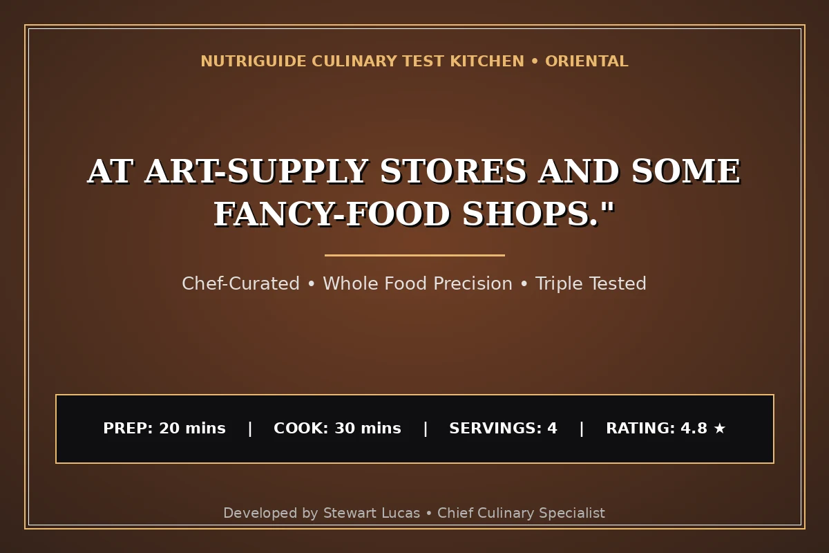 At Art-Supply Stores And Some Fancy-Food Shops."