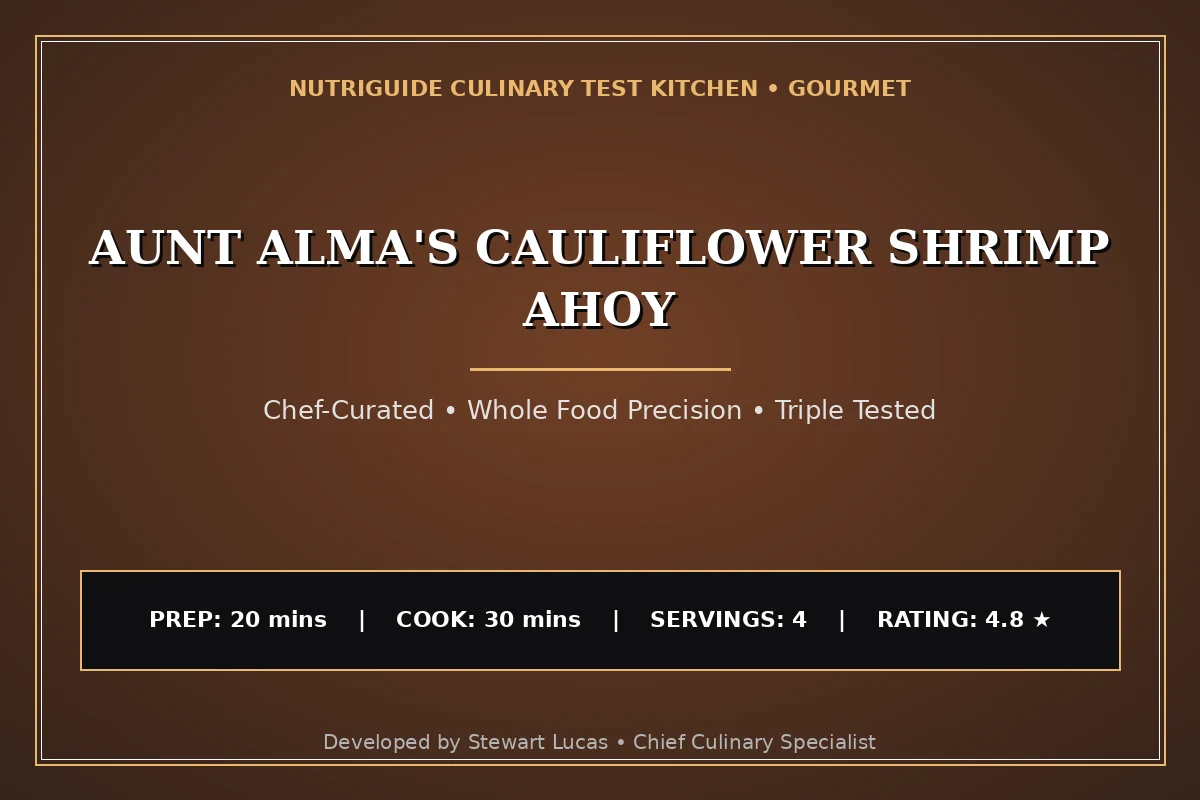 Aunt Alma'S Cauliflower Shrimp Ahoy