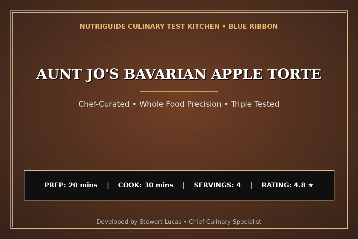 Aunt Jo'S Bavarian Apple Torte