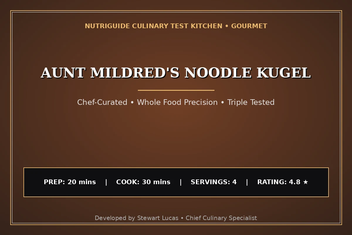Aunt Mildred'S Noodle Kugel